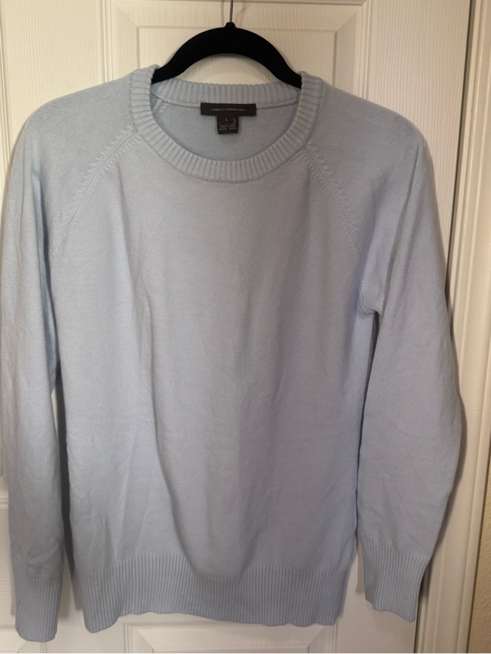 French Connection women’s Light Blue Crewneck Sweater